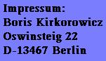 Impressum